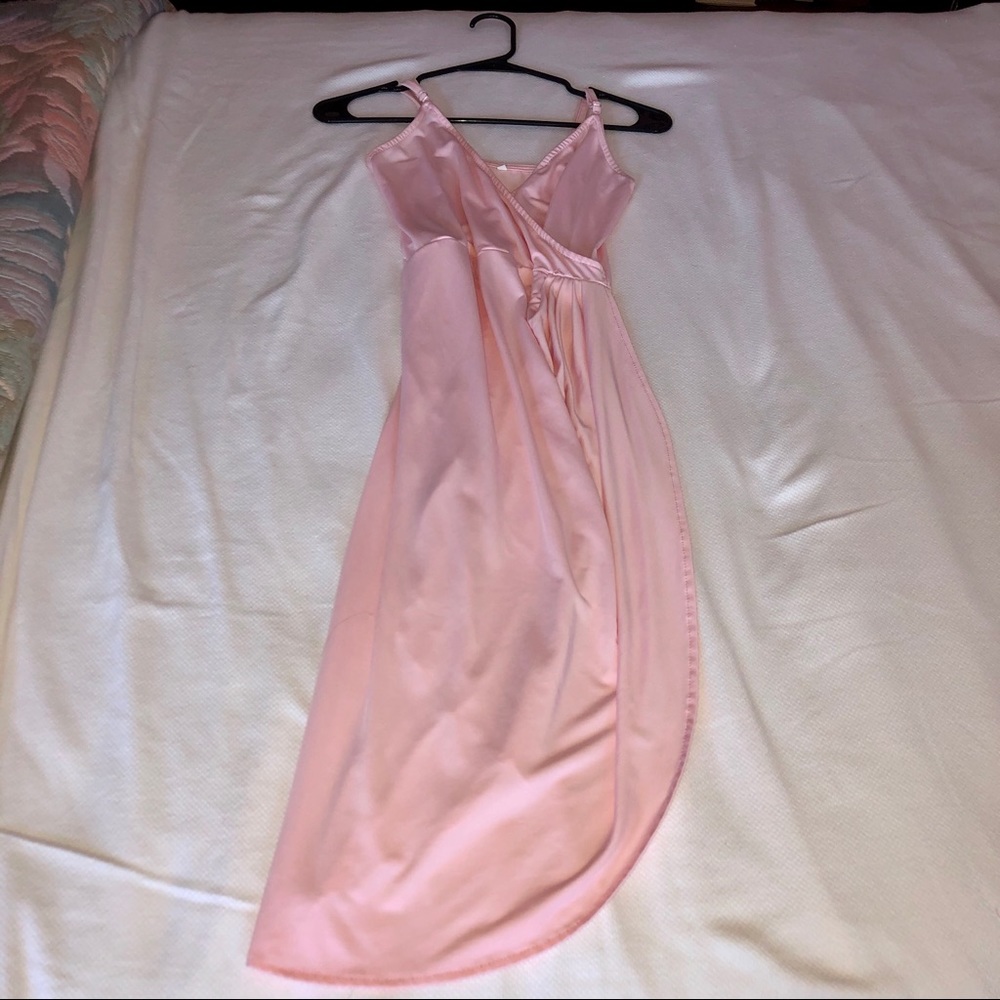 Pink Wrap-Style Dress